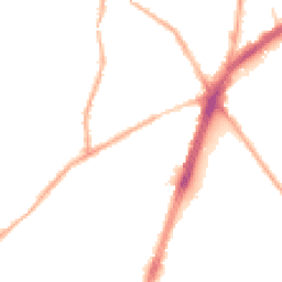 Night-time road noise heatmap for OL9 7UX