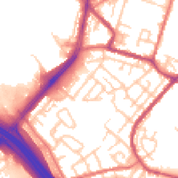 Daytime road noise heatmap for OL9 8AG