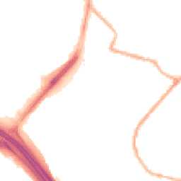 Night-time road noise heatmap for OL9 8AG