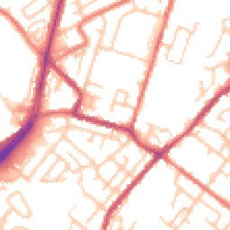 Daytime road noise heatmap for OL9 8DJ