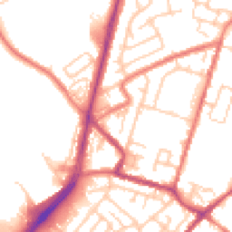 Daytime road noise heatmap for OL9 8PX