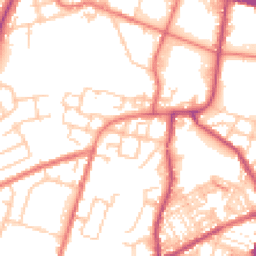 Daytime road noise heatmap for OL9 8QQ
