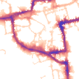 Daytime road noise heatmap for OX1 1DN
