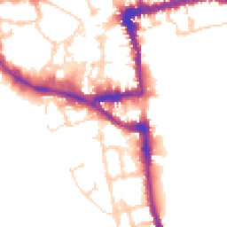 Daytime road noise heatmap for OX1 1EX