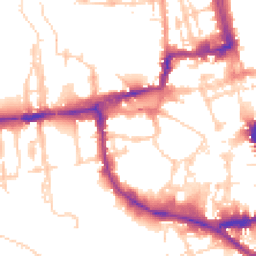 Daytime road noise heatmap for OX1 1JA