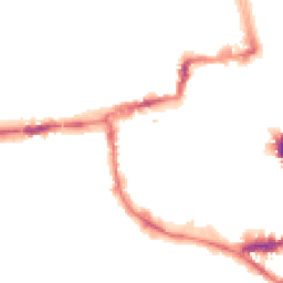 Night-time road noise heatmap for OX1 1JA