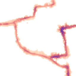 Night-time road noise heatmap for OX1 1LD