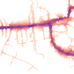 Daytime road noise heatmap for OX1 1NN