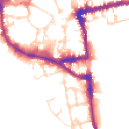 Daytime road noise heatmap for OX1 1TT