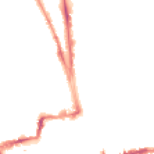 Night-time road noise heatmap for OX1 3JS
