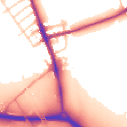 Daytime road noise heatmap for OX1 4XL