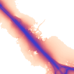 Daytime road noise heatmap for OX1 5BA