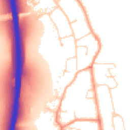 Daytime road noise heatmap for OX1 5NH