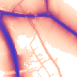 Daytime road noise heatmap for OX1 5NZ