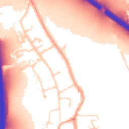 Daytime road noise heatmap for OX1 5PE