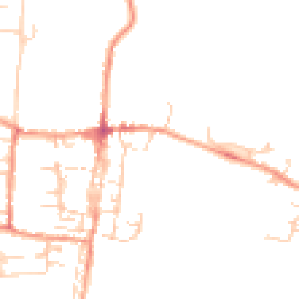 Daytime road noise heatmap for OX10 0BH