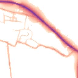 Daytime road noise heatmap for OX10 0PX