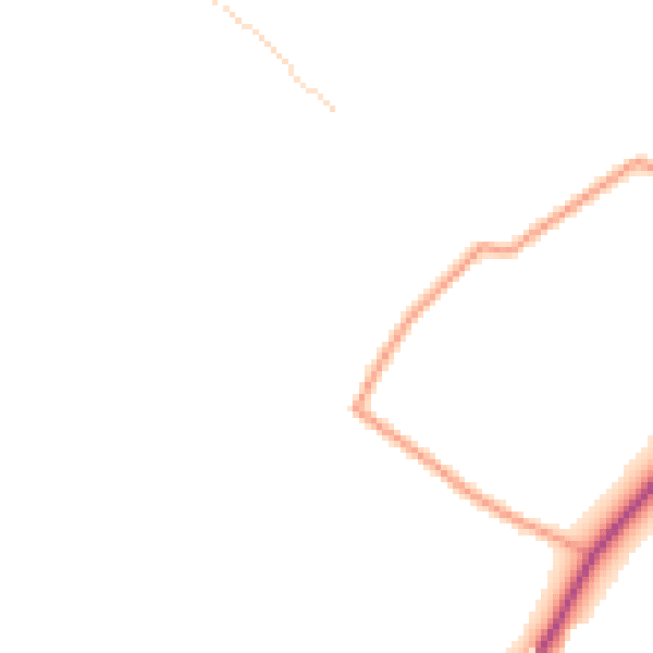 Daytime road noise heatmap for OX10 6AX
