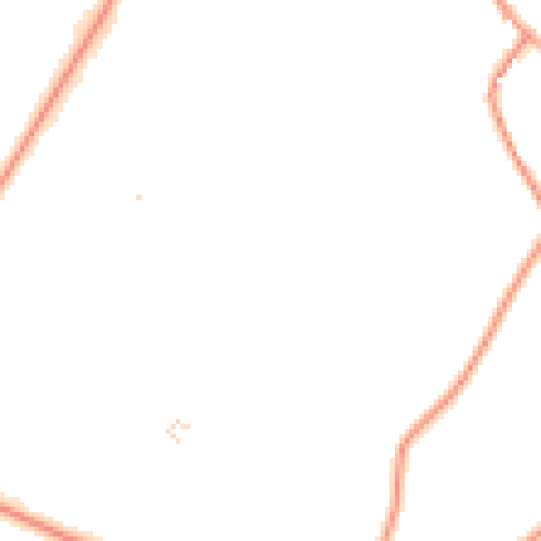 Daytime road noise heatmap for OX10 6EL