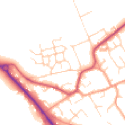 Daytime road noise heatmap for OX10 6EU