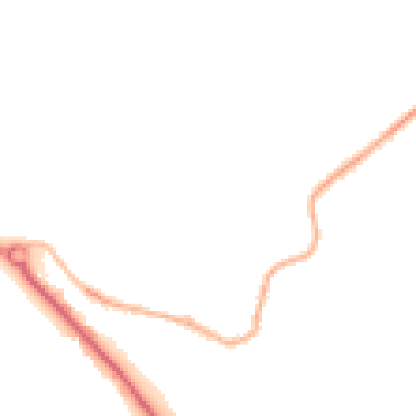 Night-time road noise heatmap for OX10 6FD