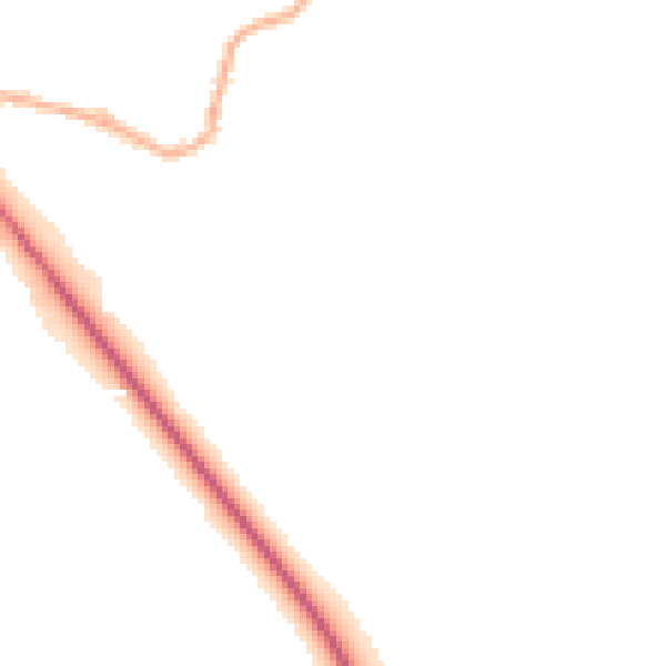 Night-time road noise heatmap for OX10 6RU