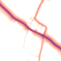 Daytime road noise heatmap for OX10 7EL