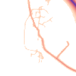 Daytime road noise heatmap for OX10 7LJ