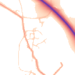 Daytime road noise heatmap for OX10 7LR