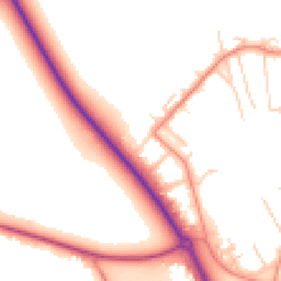 Daytime road noise heatmap for OX10 7NB