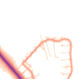 Daytime road noise heatmap for OX10 7NP