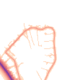 Daytime road noise heatmap for OX10 7PB