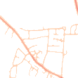 Daytime road noise heatmap for OX10 8AB