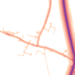 Daytime road noise heatmap for OX10 8ED