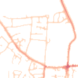 Daytime road noise heatmap for OX10 8JD
