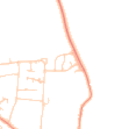 Daytime road noise heatmap for OX10 8JP