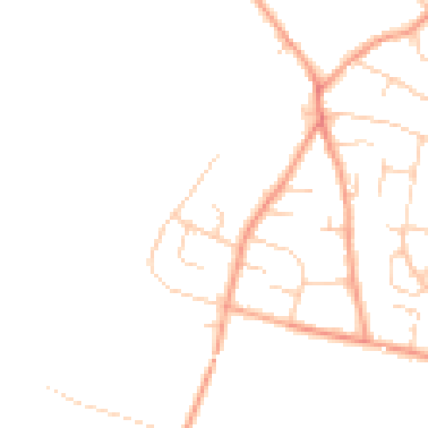 Daytime road noise heatmap for OX10 9QA