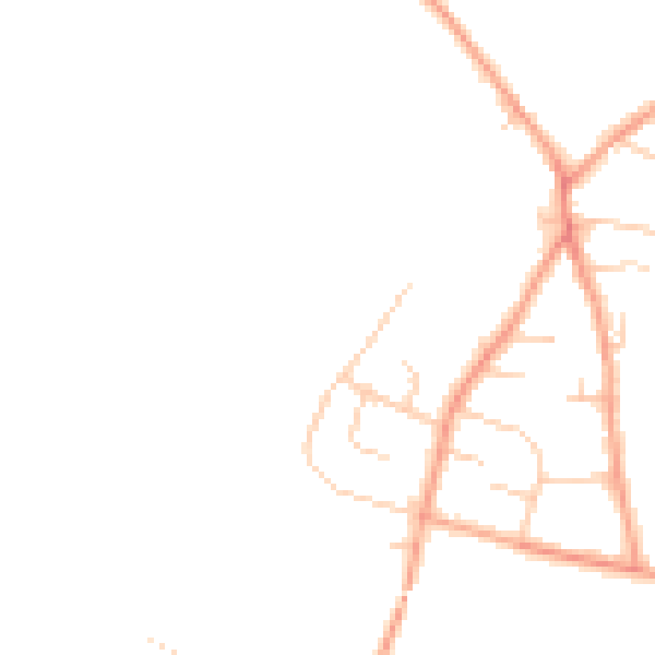 Daytime road noise heatmap for OX10 9RZ
