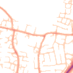 Daytime road noise heatmap for OX12 0AN
