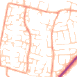Daytime road noise heatmap for OX12 0BJ