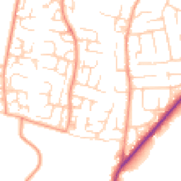 Daytime road noise heatmap for OX12 0BP