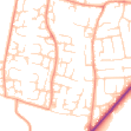 Daytime road noise heatmap for OX12 0BX