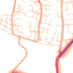 Daytime road noise heatmap for OX12 0DD