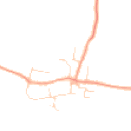 Daytime road noise heatmap for OX12 0LQ