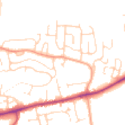 Daytime road noise heatmap for OX12 7HJ