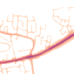 Daytime road noise heatmap for OX12 7HW