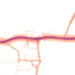 Daytime road noise heatmap for OX12 8JE