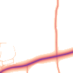 Daytime road noise heatmap for OX12 8SQ
