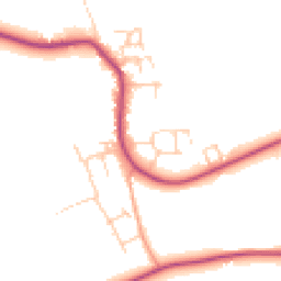 Daytime road noise heatmap for OX12 9FY