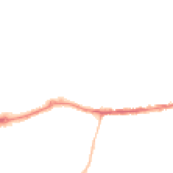 Night-time road noise heatmap for OX14 1AJ